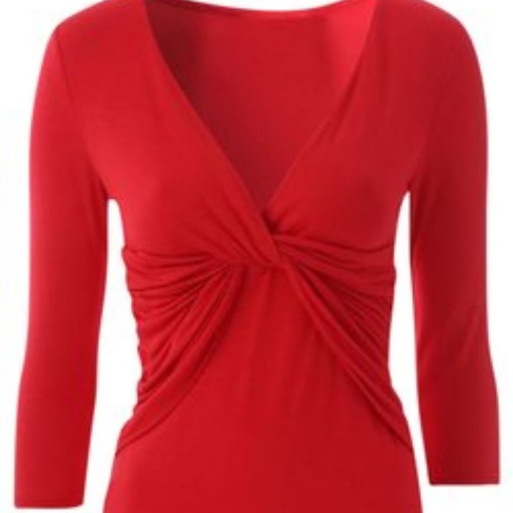 Michael Kors Collection Red Top 6 Small